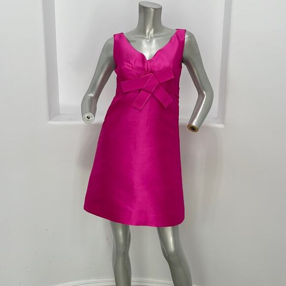 Kate Spade New York Origami Bow A-Line Tokyo Mini Dress Pink Size 2 BNWT - Picture 11 of 15